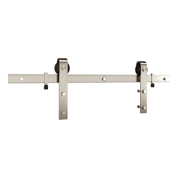 National Hardware National Hardware 72 in. L Satin Nickel Silver Steel Barn Door Hanger Kit 1 pc N700-002 - main